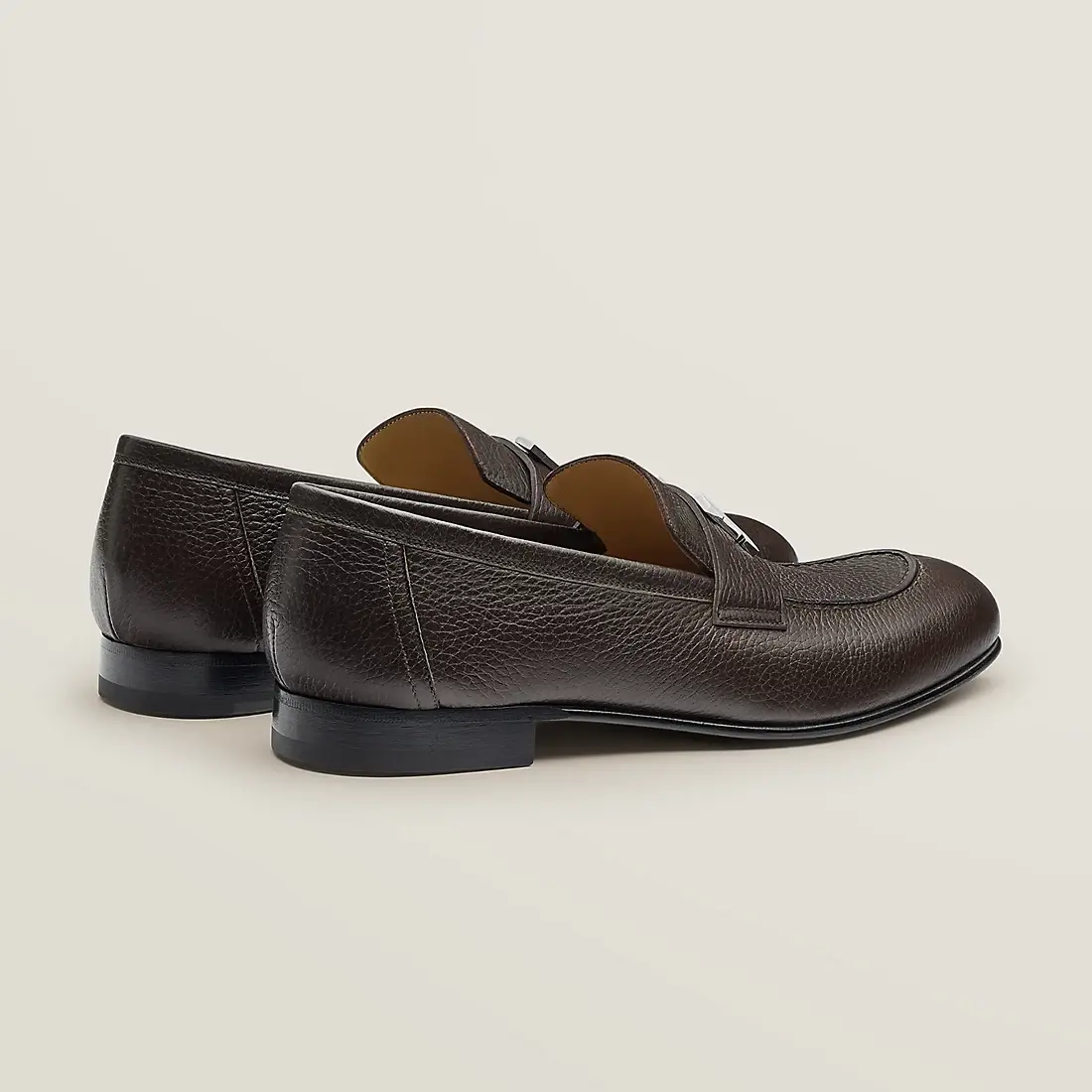Alternative view of Giày Hermes Paris Loafer 'Ebony Brown' H221966ZAME415