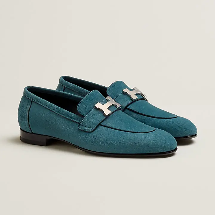 Alternative view of Giày Hermes Paris Loafer 'Bleu Canary' H222067ZG9360