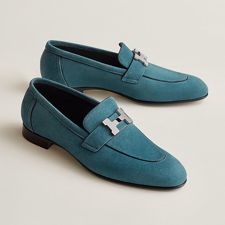 Giày Hermes Paris Loafer 'Bleu Canary' H222067ZG9360 - Ảnh 4