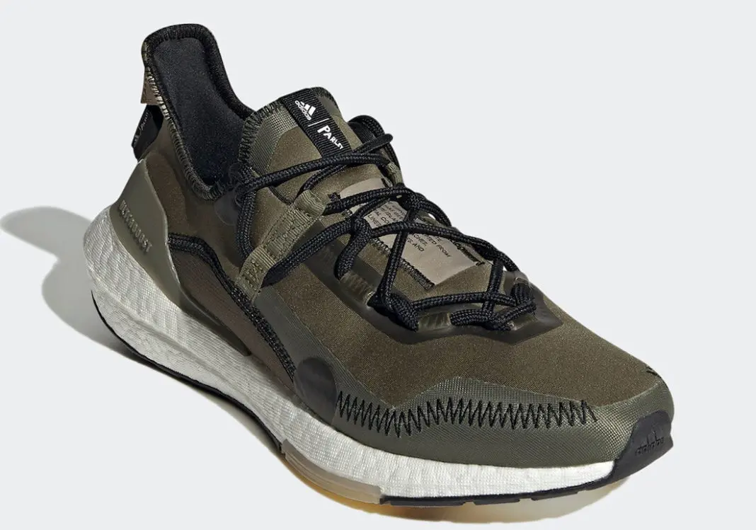 Alternative view of Giày Adidas Parley x UltraBoost 21 'Khaki' G55649