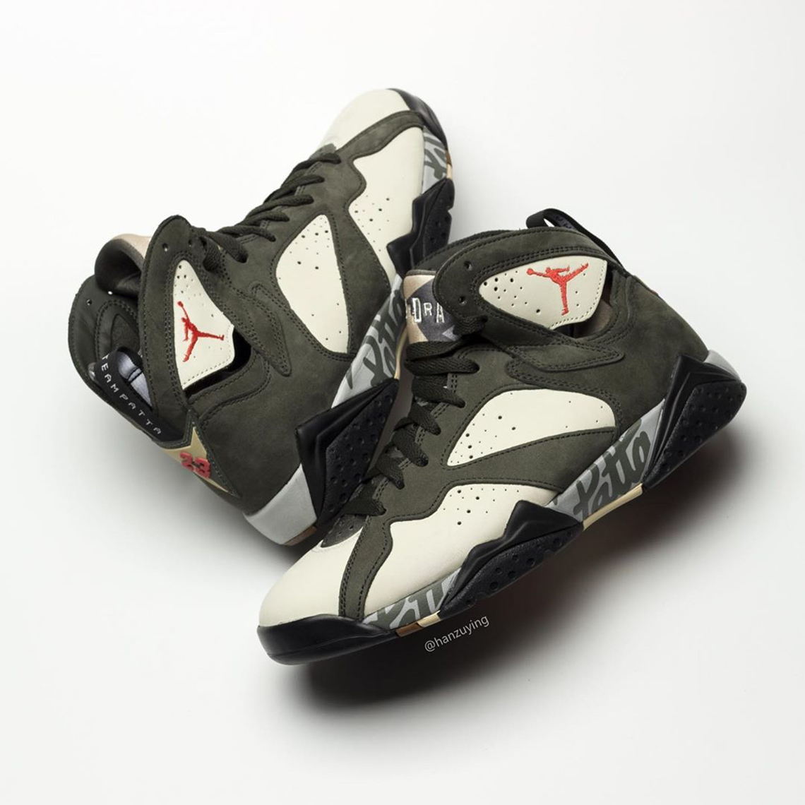Giày Nike Patta x Air Jordan 7 Retro SP 'Icicle' AT3375-100 - Ảnh 5