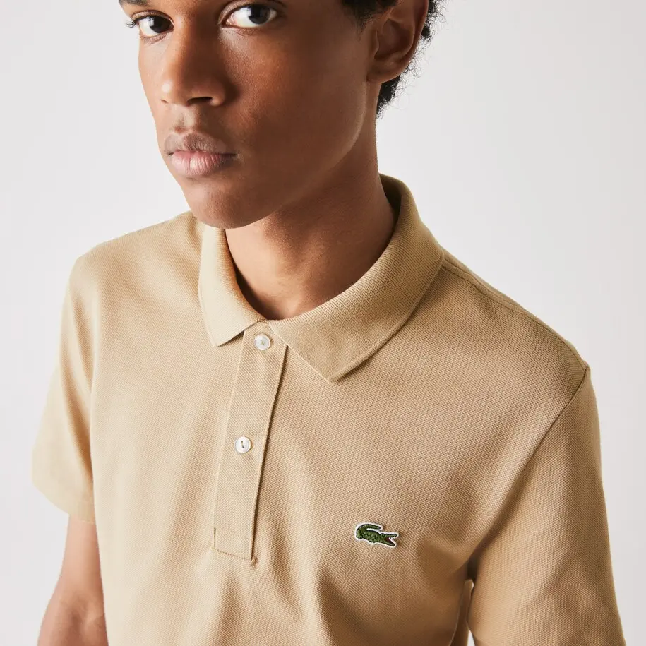 Alternative view of Áo Lacoste Slim fit Polo Shirt 'Beige' PH4012-51-02S