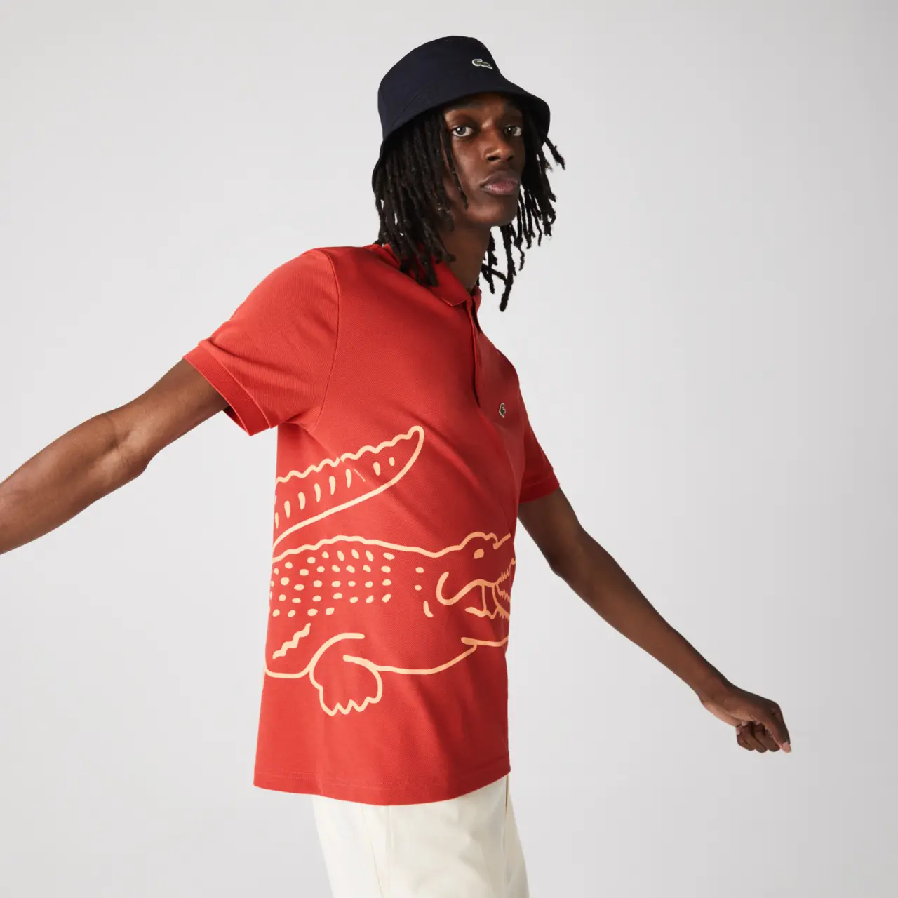 Alternative view of Áo Lacoste Regular Fit Crocodile Print Polo Shirt PH9739-67G