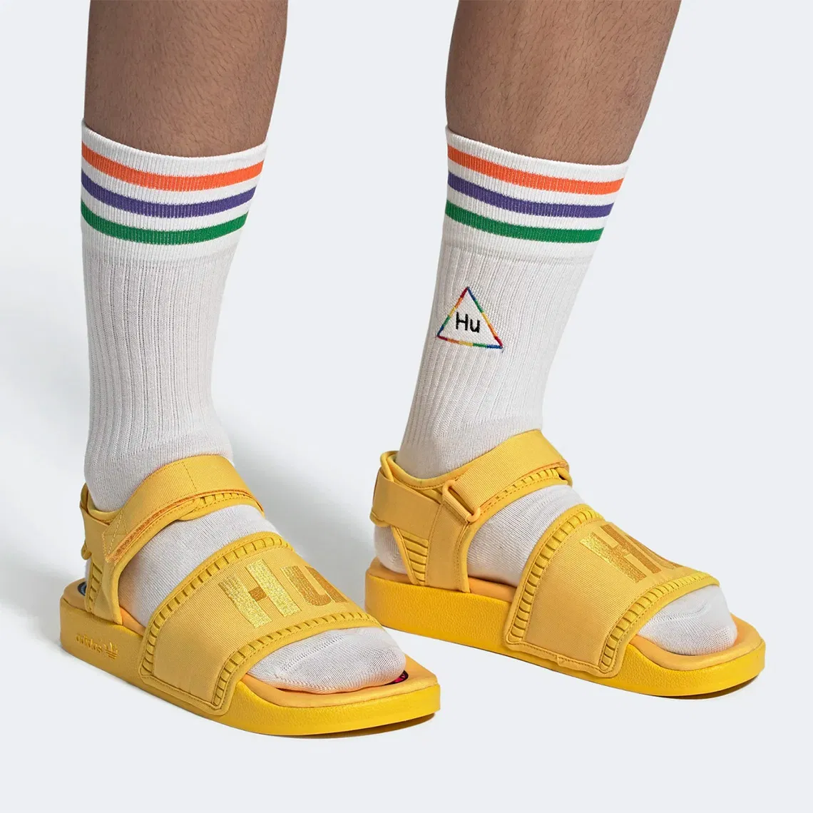 Dép Adidas Pharrell x Adilette 2.0 Sandal 'Bold Gold' EG7825 - Ảnh 3