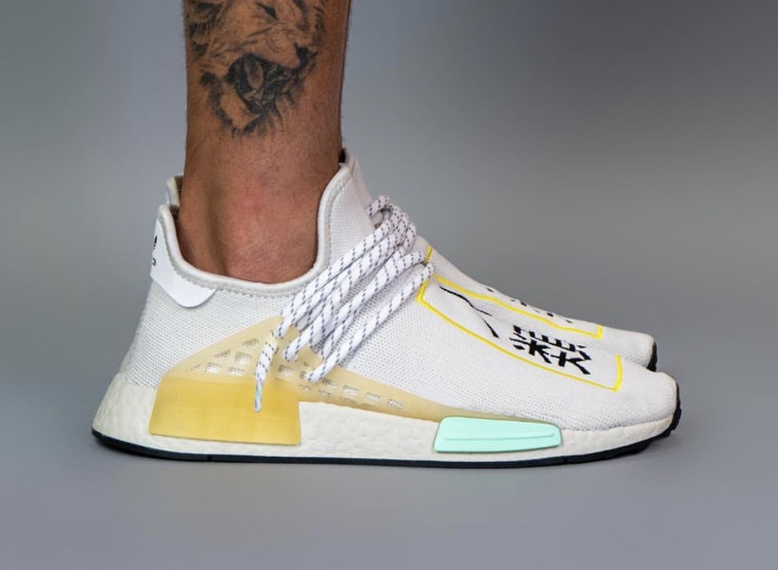 Giày Adidas NMD Hu Pharrell Crystal White Q46467 - Ảnh 4