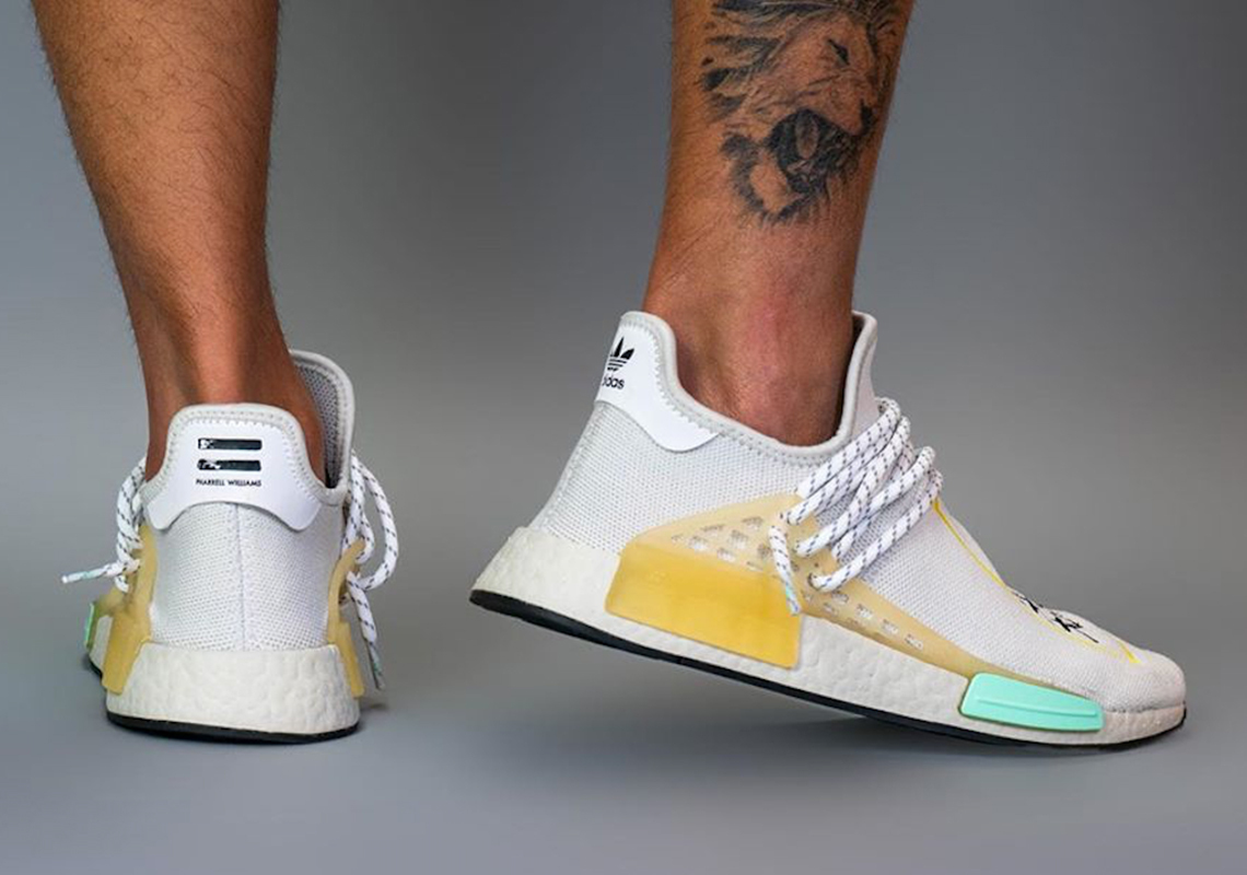 Giày Adidas NMD Hu Pharrell Crystal White Q46467 - Ảnh 5