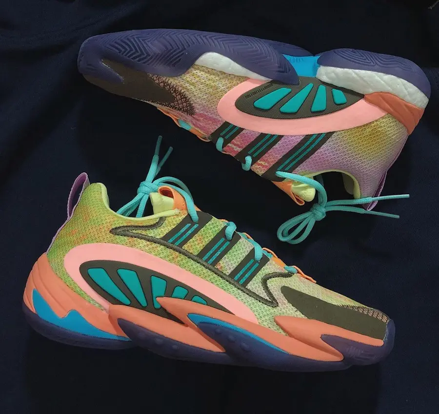 Alternative view of Giày Adidas Pharrell Williams x Crazy BYW 2.0 'Chalk Coral' FU7369