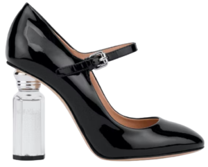 Giày Cao Gót Moschino Salt Pepper Mary Jane 'Black' MA1012AC1EMB00A