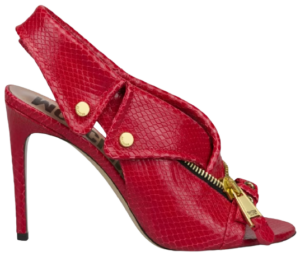 Giày Cao Gót Moschino Biker Slingback 'Red' MA1612AC1EMI5500