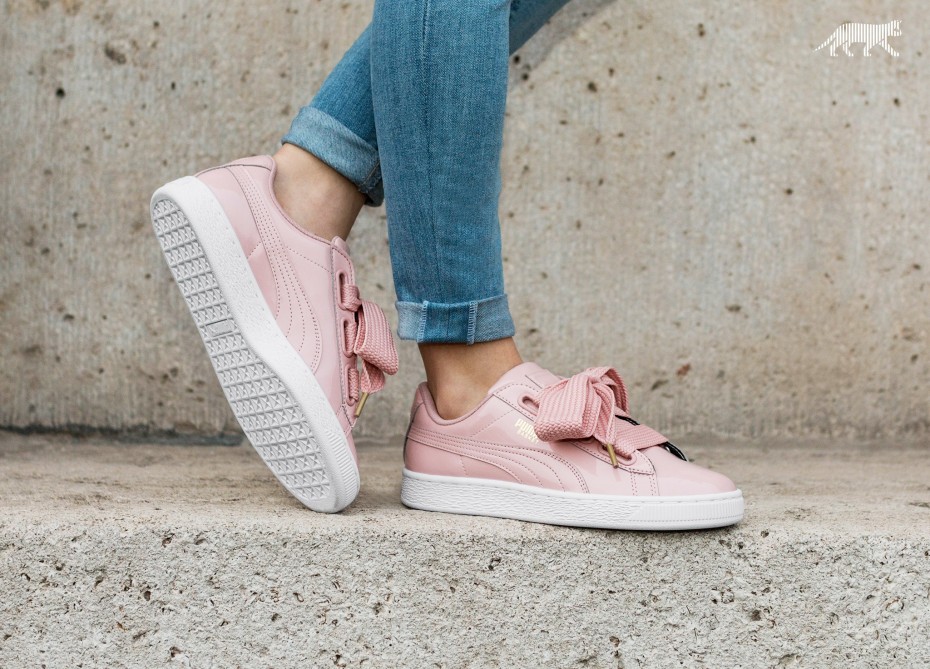 Giày Puma Basket Heart Paten Pink 363073-11 - Ảnh 2