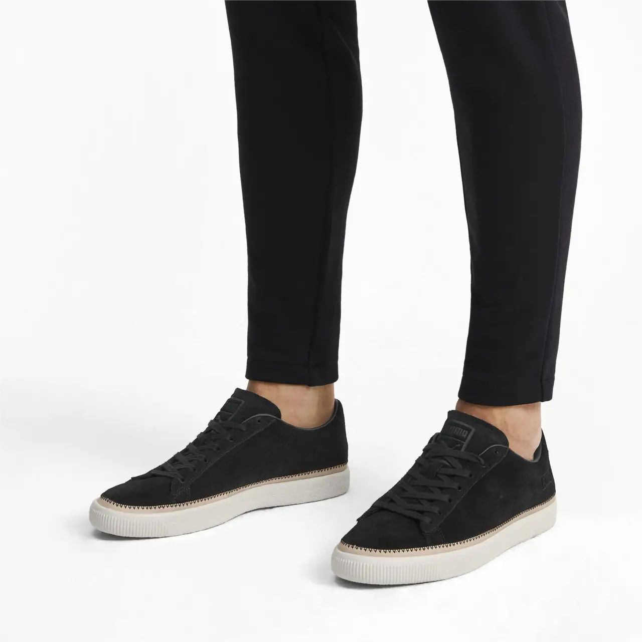 Alternative view of Giày Puma Suede Trim PRM 'Black' 369992-01