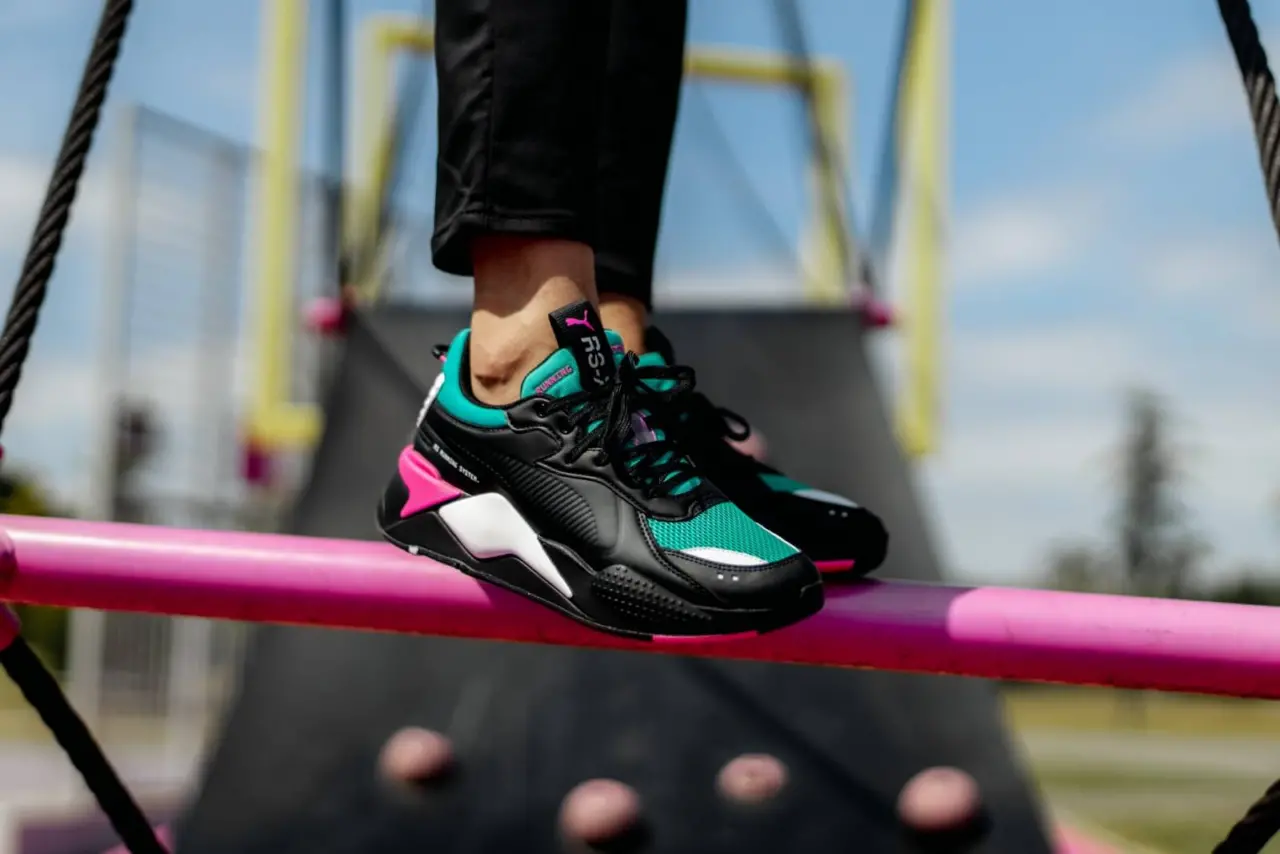 Alternative view of Giày Puma RS X Master 'Black Spectra Green' 371870-06