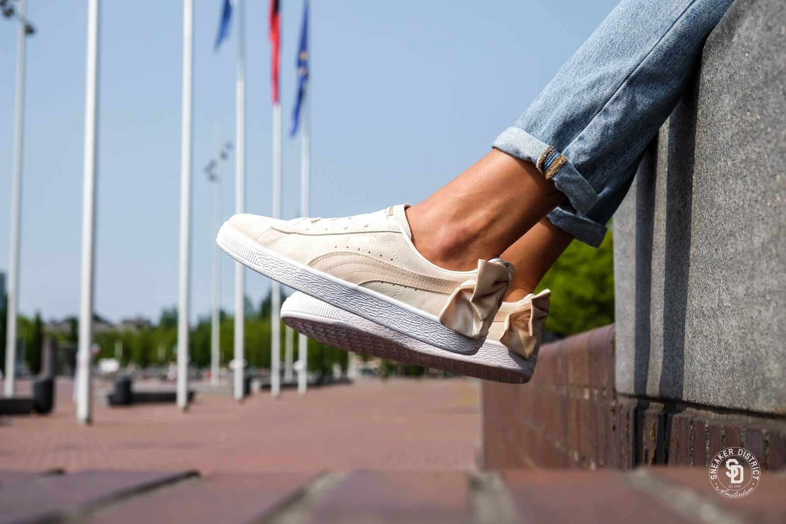 Giày Puma Suede Bow Varsity 'Marshmallow' 367732-03 - Ảnh 4