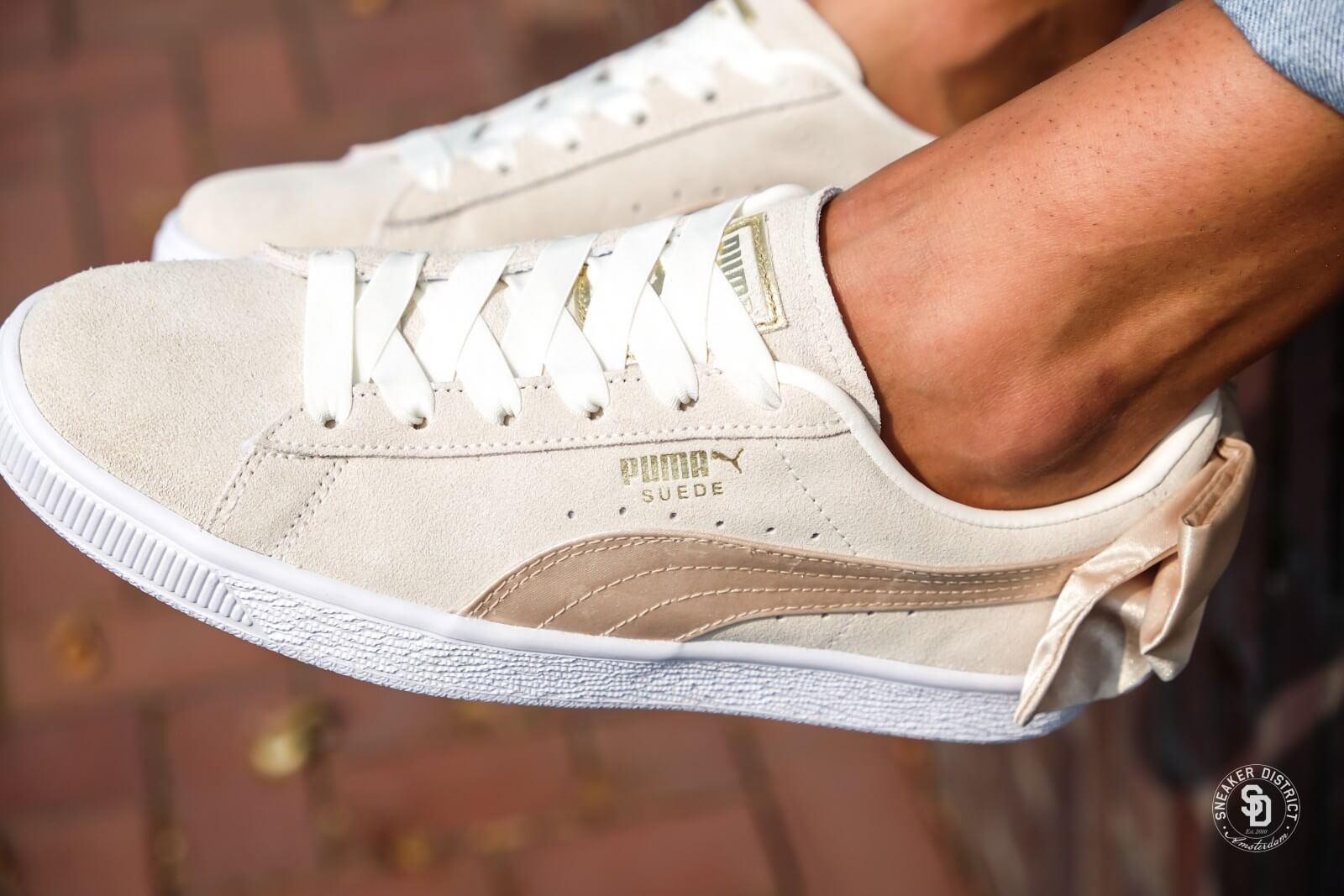 Giày Puma Suede Bow Varsity 'Marshmallow' 367732-03 - Ảnh 3