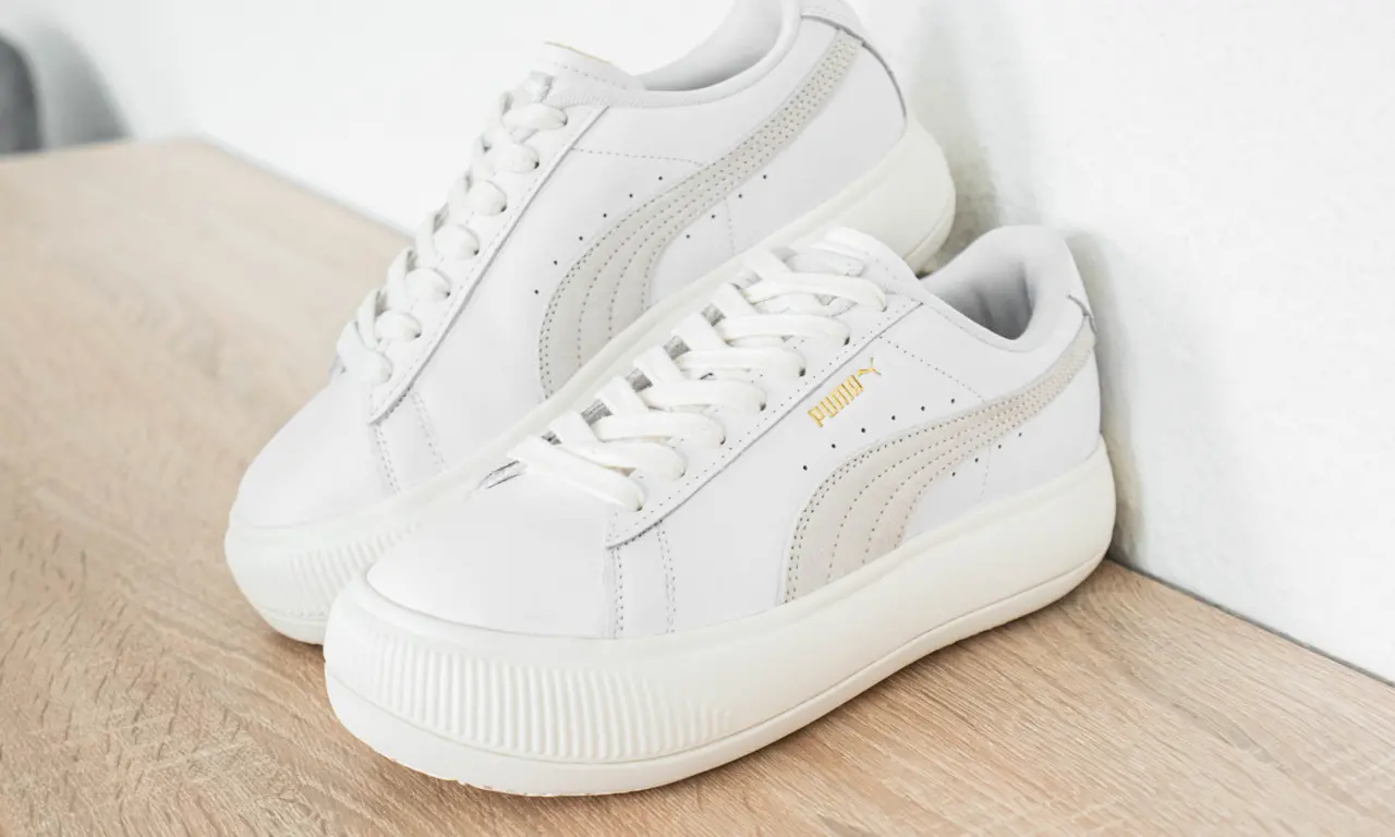 Alternative view of Giày Puma Suede Mayu Leater Wmns 'White' 381042-01