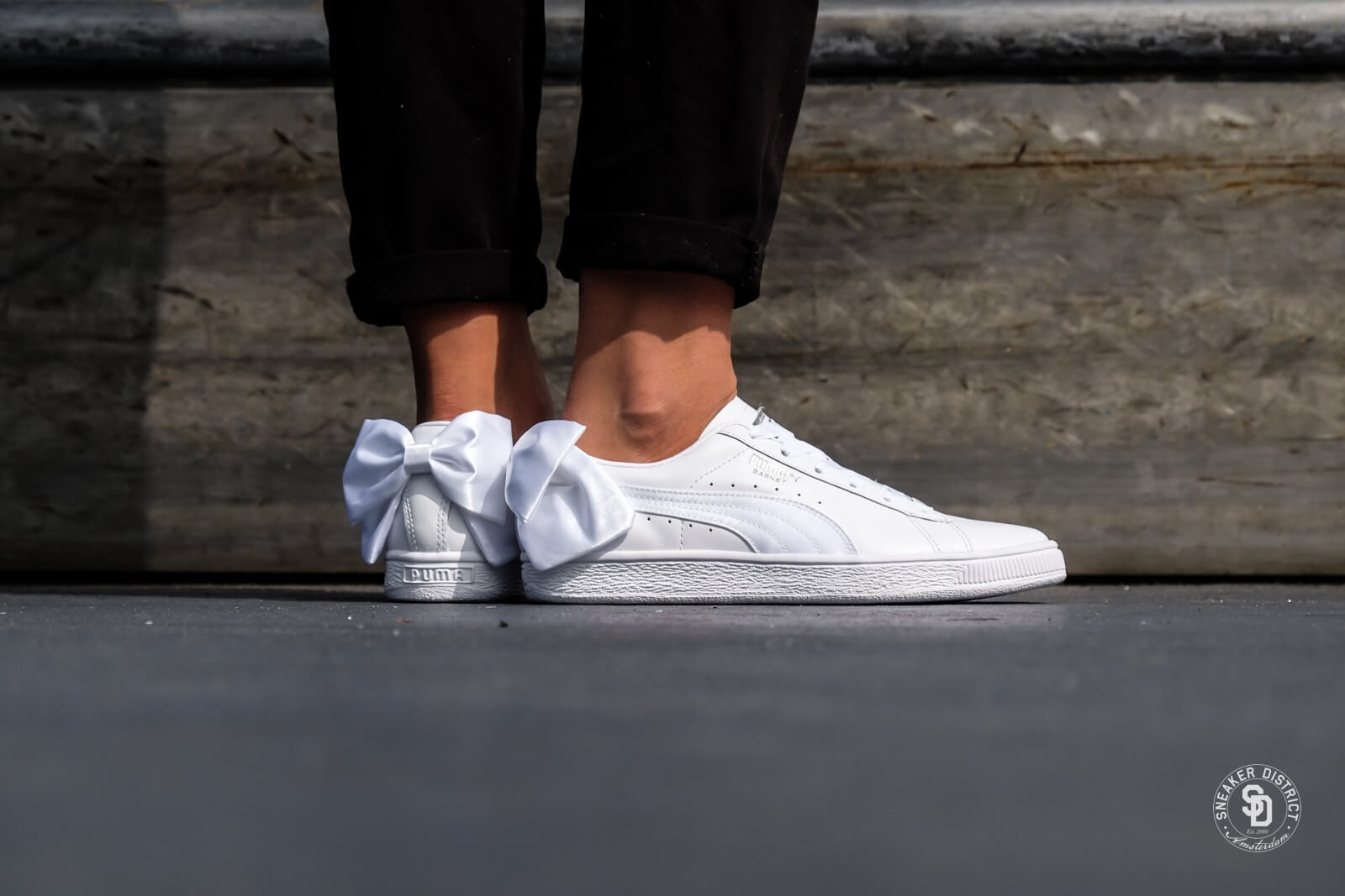 Giày Puma Basket Bow 'Cream White' 368224-03 - Ảnh 4