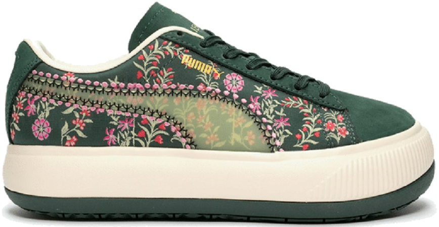 Giay Puma Suede Mayu x Liberty Green 382191-01