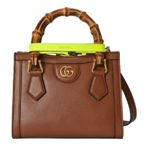 Túi Gucci Diana Mini Tote Brown Leather 655661-17QDT-2582