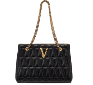 Túi Versace Virtus Quilted Small Tote Black DBFH778-DNATRS-DNMOV