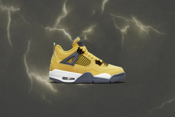 Giày Nike Air Jordan 4 Retro GS 'Lightning' 2021 408452-700 - Ảnh 6