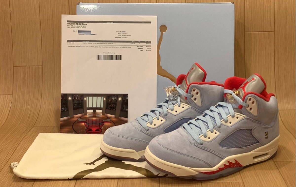 Giày Nike Trophy Room x Air Jordan 5 Retro 'Ice Blue' CI1899-400 - Ảnh 5