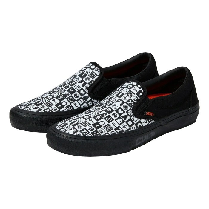 Giay Vans Cult x Slip-On Pro 'Black Checkerboard' VN0A4VHU2MH
