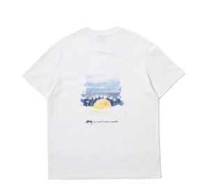 Alternative view of Áo Stussy Horizon "Sunset" Tee 'White'