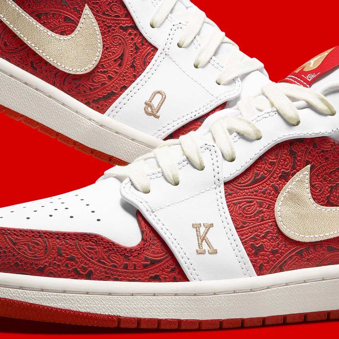 Giày Nike Air Jordan 1 Low 'Spades' DJ5185-100 - Ảnh 8