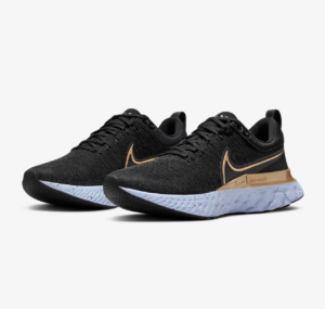 Alternative view of Giày Nike Wmns React Infinity Run Flyknit 2 'Black Metallic Gold' CT2423-009