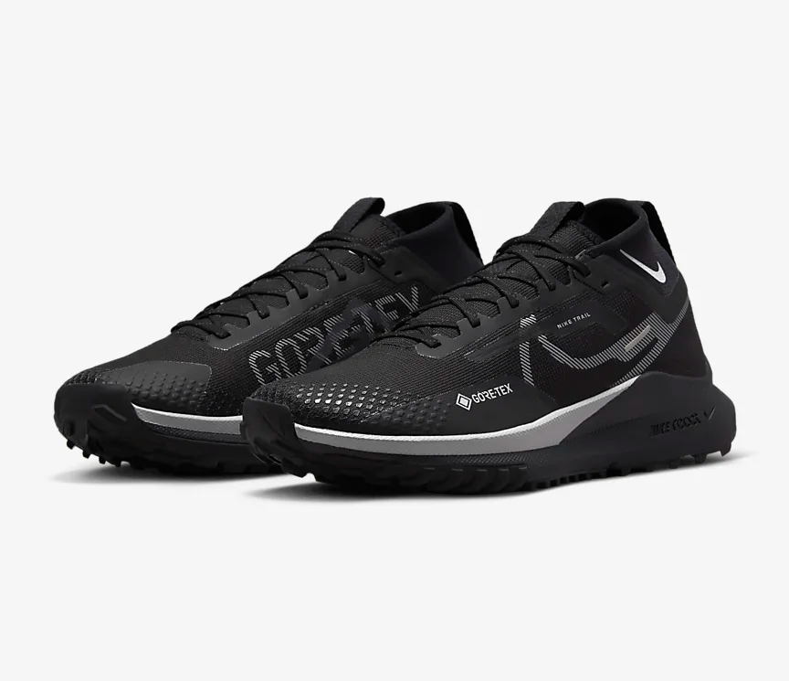 Giay Nike React Pegasus Trail 4 GORE-TEX 'Black Silver' DJ7926-001