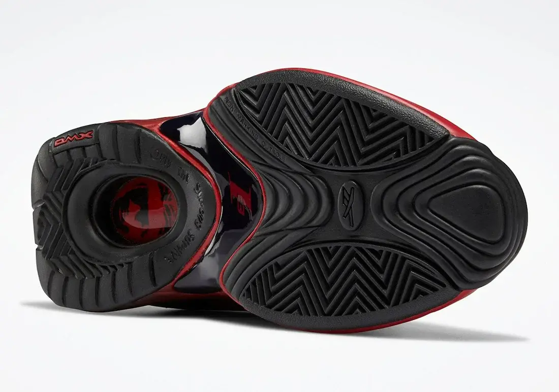 Alternative view of Giày Reebok Answer IV Black Flash Red H01302