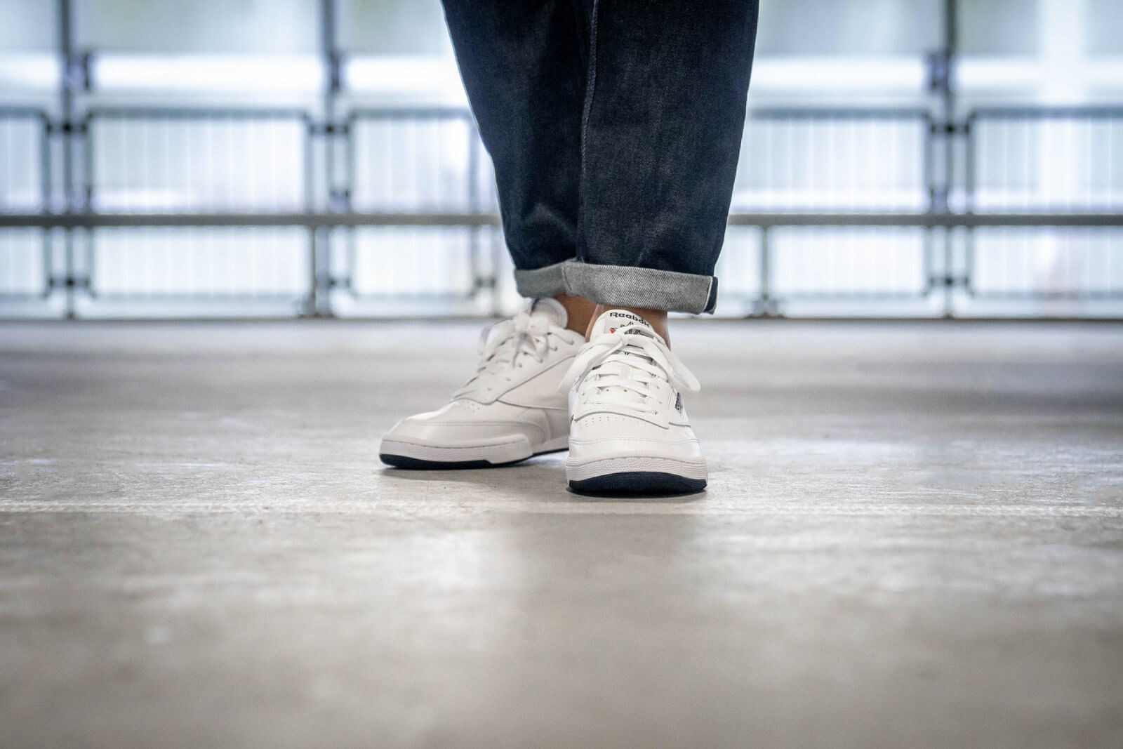 Giày Reebok Club C 85 Anniversary White Collegiate Navy FX3433 - Ảnh 5