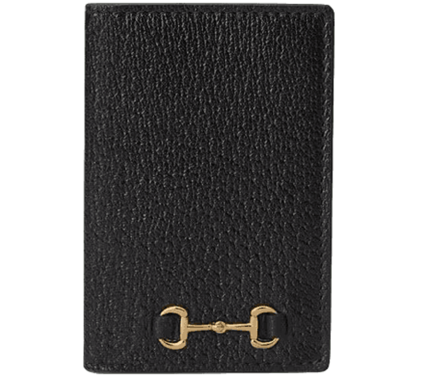 Vi Gucci Card Case Horsebit 'Black' 703214-DJ20G-1000