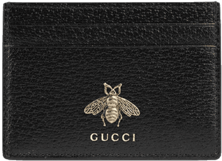 Vi Gucci Animalier Card Case 'Black' 523685-DJ20T-1000