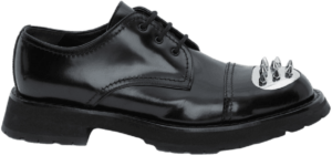 Giày Alexander Mc.Queen Punk Stud Derby 'Black Silver'
