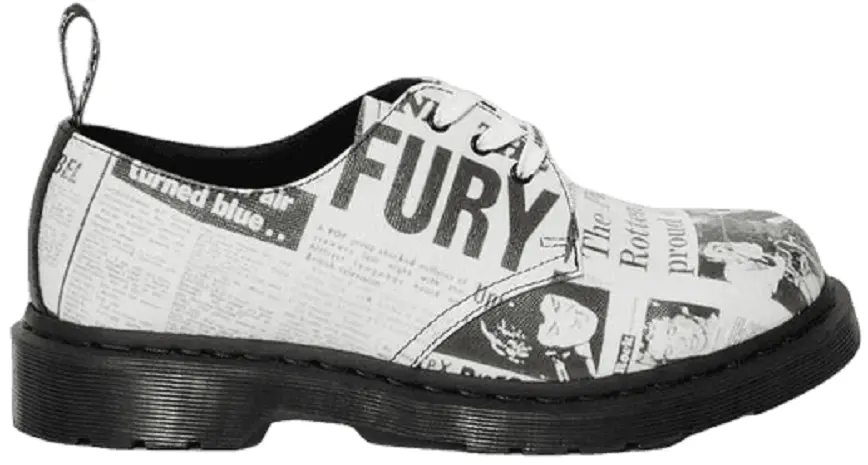 Giày Dr.Martens 1461 Sex Pistols Leather Printed Oxford 'Black White' 25928009