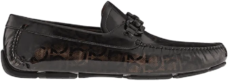 Giày Salvatore Ferragamo Driver Gancini 'Black' 02C398-749452