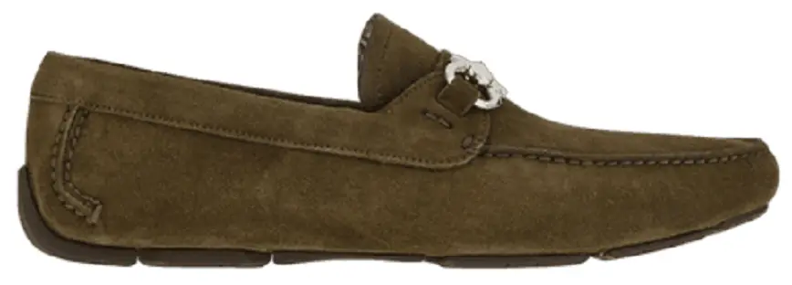 Giày Salvatore Ferragamo Driver Gancini 'Moss' 020350-753169