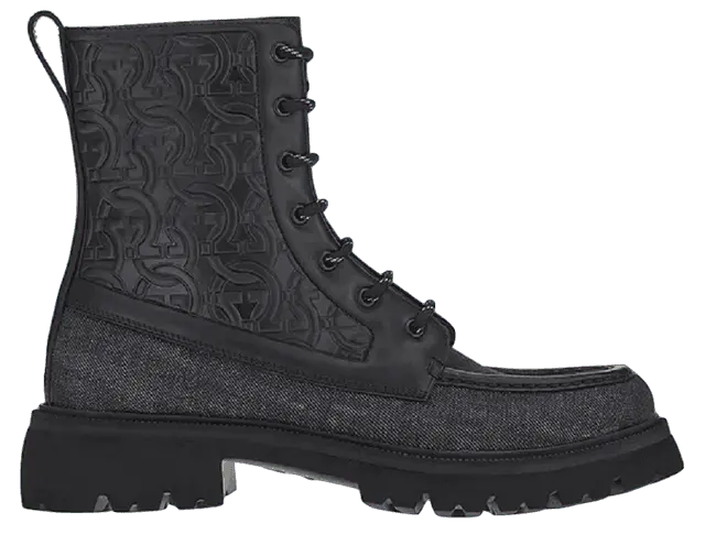 Giày Salvatore Ferragamo Gancini Combat 'Black' 020612-750539