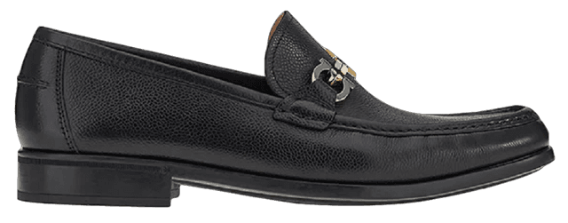 Giày Salvatore Ferragamo Moccasin Gancini 'Black' 020619-750529
