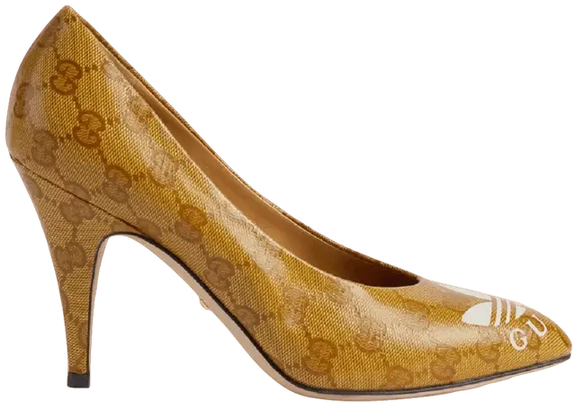 Giày Cao Gót Gucci x Adidas Women's GG pump 'Yellow' ‎702221-UVS00-7122