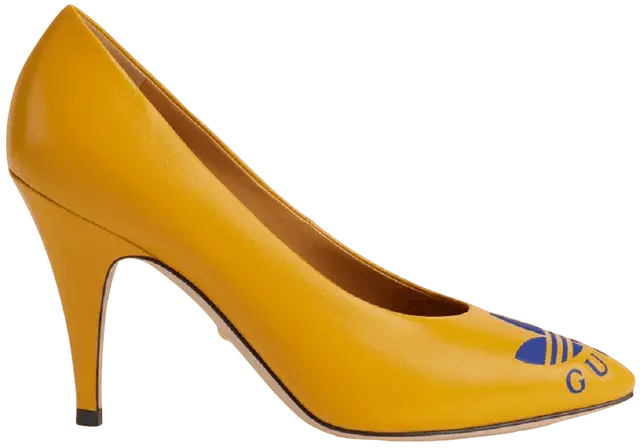 Giày Cao Gót Gucci x Adidas Women's Trefoil Pump 'Yellow' ‎702213-C9D00-7636