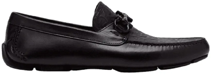 Giày Salvatore Ferragamo Driver Gancini 'Black' 02C398-740689