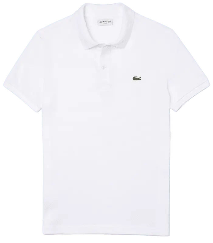 Ao Lacoste Slim Fit Petit Pique Polo 'White' PH4012-51-001