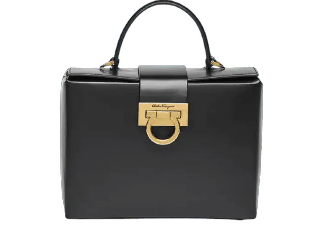 Tui Salvatore Ferragamo Trifolio Box Bag 'Black' 211981-754427