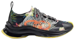 Giay Gucci Run Floral Sneaker 'Mutil Black' 698547-UZJ10-8560