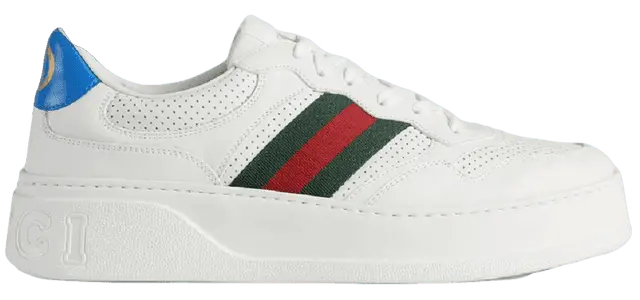 Giay Gucci Sneaker With Web 'White' 669698-UPG10-9060