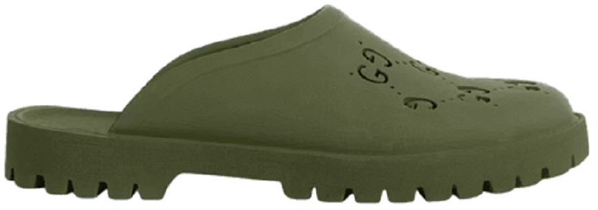 Dep Gucci Men's GG Slip-on Sandal 'Dark Green' 655517-JFB00-3300