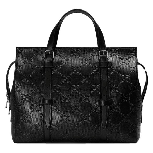Tui Gucci GG Embossed Tote Bag 'Black' 625774-1W3AN-1000