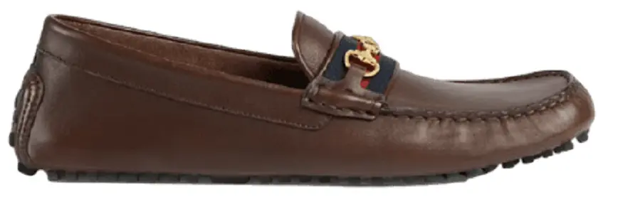 Giay Gucci Men's Driver With Web 'Brown' 624698-1XH10-2160